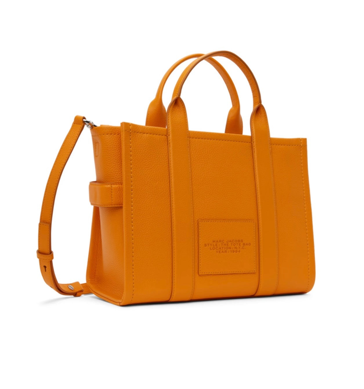 THE LEATHER MEDIUM TOTE BAG . MARC JACOBS