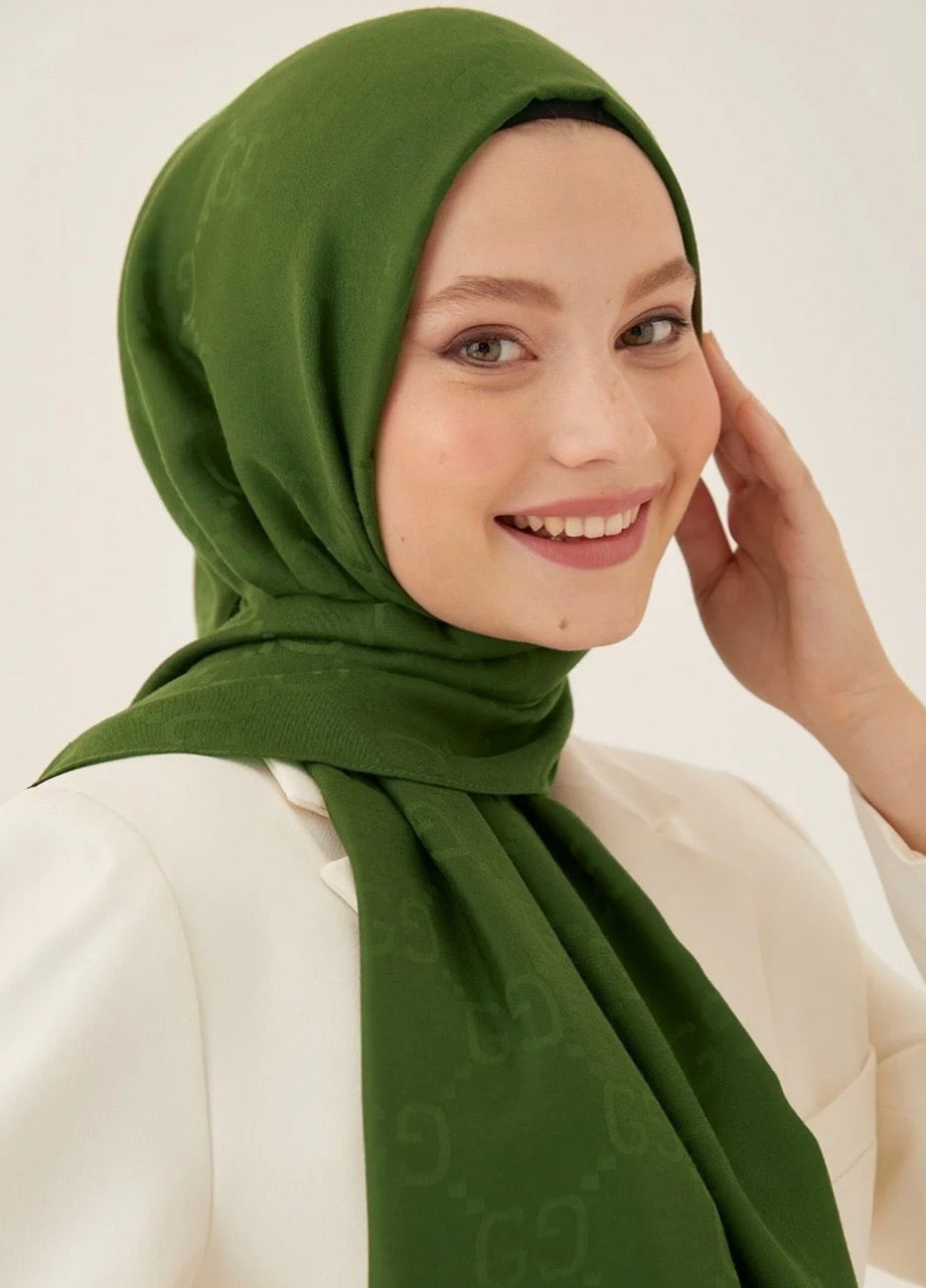Women Ariva G Patterned Jacquard cotton scarf