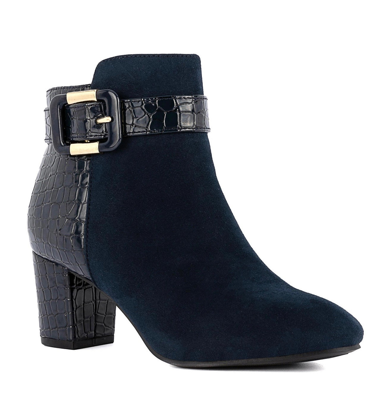 Jones New York Women’s lvyy Buckle Block Heel Booties