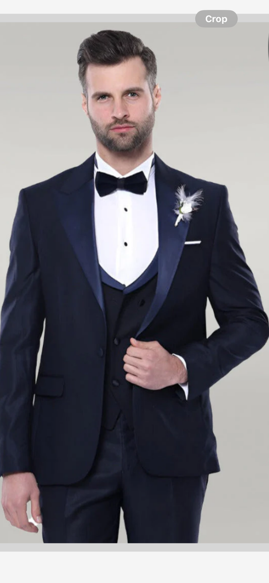 NAVY BLUE MEN TUXEDO