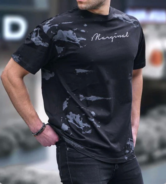 MADMEXT BLACK OVER FIT MEN’S T-SHIRT
